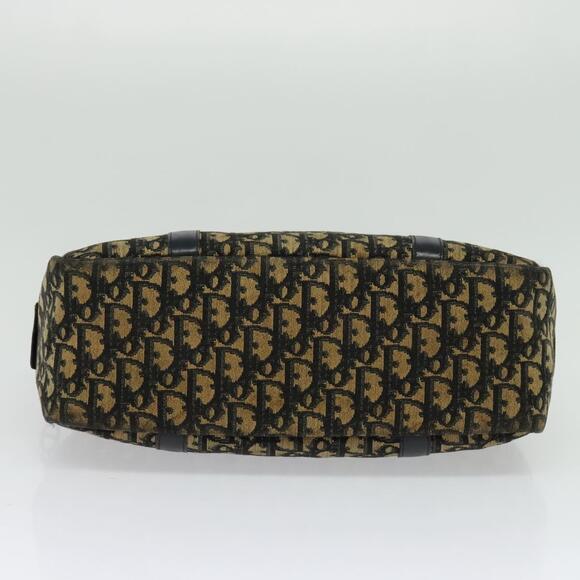 DIOR Trotter Canvas Hand Bag Navy Gold - Picture 9 of 12